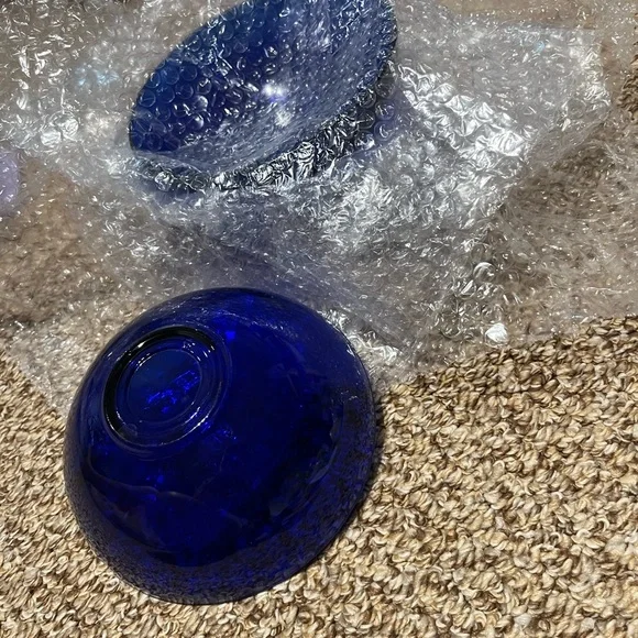 15-Piece Charcuterie or Lunch Set, Cobalt Blue Glass - Picture 9 of 15